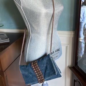 MONA B cross body, credit card slot bag.